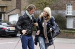 Huizen 13 maart 2010
Jeroen Rietbergen en Linda de Mol met de honden van Linda 
Peter Smulders bv