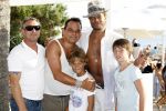 Ibiza 9 juli 2009
Gary Dourdan van CSI miami  met Maxim Gullit en Robert Halewijn op het strand bij Blue Marlin.
Peter Smulders bv