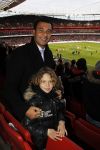 Londen 31 januari 2010
Ruud Gullit aan het werk voor Sky sports tijdens Arsenal-Manchester United.
Maxim Gullit mocht met zijn vader mee.
Peter Smulders bv