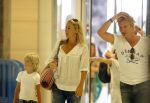 Ibiza 10 juli 2009
Wendy v  Dijk met zoontje Sem en vriend Erland Galjaard op vakantie 
Peter Smulders bv