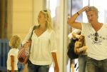 Ibiza 10 juli 2009
Wendy v  Dijk met zoontje Sem en vriend Erland Galjaard op vakantie 
Peter Smulders bv
