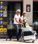 Ibiza 10 juli 2009
Wendy v  Dijk met zoontje Sem en vriend Erland Galjaard op vakantie 
Peter Smulders bv