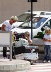 Ibiza 10 juli 2009
Wendy v  Dijk met zoontje Sem en vriend Erland Galjaard op vakantie 
Peter Smulders bv
