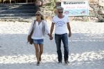 Ibiza 10 juli 2009
Wendy v  Dijk met zoontje Sem en vriend Erland Galjaard op vakantie 
Peter Smulders bv