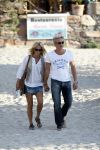 Ibiza 10 juli 2009
Wendy v  Dijk met zoontje Sem en vriend Erland Galjaard op vakantie 
Peter Smulders bv