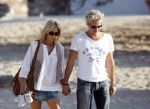 Ibiza 10 juli 2009
Wendy v  Dijk met zoontje Sem en vriend Erland Galjaard op vakantie 
Peter Smulders bv