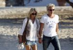 Ibiza 10 juli 2009
Wendy v  Dijk met zoontje Sem en vriend Erland Galjaard op vakantie 
Peter Smulders bv