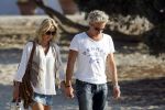 Ibiza 10 juli 2009
Wendy v  Dijk met zoontje Sem en vriend Erland Galjaard op vakantie 
Peter Smulders bv