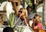 Ibiza 10 juli 2009
Wendy v  Dijk met zoontje Sem en vriend Erland Galjaard op vakantie 
Peter Smulders bv