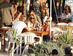Ibiza 10 juli 2009
Wendy v  Dijk met zoontje Sem en vriend Erland Galjaard op vakantie 
Peter Smulders bv