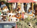 Ibiza 10 juli 2009
Wendy v  Dijk met zoontje Sem en vriend Erland Galjaard op vakantie 
Peter Smulders bv