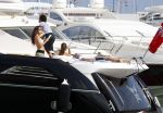 Ibiza 8 juli 2009
Wesley Sneijder en Yolanthe Cabau v Kasbergen en haar zus op de boot op ibiza.
Peter Smulders bv