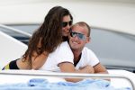 Ibiza 8 juli 2009
Wesley Sneijder en Yolanthe Cabau v Kasbergen en haar zus op de boot op ibiza.
Peter Smulders bv