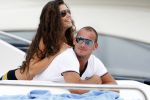 Ibiza 8 juli 2009
Wesley Sneijder en Yolanthe Cabau v Kasbergen en haar zus op de boot op ibiza.
Peter Smulders bv