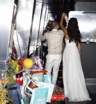 Amsterdam 18 maart 2010
Wesley Sneijders heeft voor zijn vrouw Yolanthe Cabau v Kasbergen een surprise feest georganiseerd voor haar 25 e verjaardag op de supperclub boot. Ze slapen in het Amstel hotel.
Peter Smulders bv
