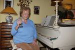 Blaricum 1 februari 2011
Caroline Kaart in haar huis met haar hond en met stiefdochter en haar man.
Peter Smulders bv