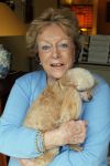Blaricum 1 februari 2011
Caroline Kaart in haar huis met haar hond en met stiefdochter en haar man.
Peter Smulders bv