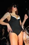 Rotterdam, 25 Februari 2011
Locatie: Club Vie Maasboulevard 300 
2e Editie. La Nuit de la Mode,Sapph Lingerie & Beachwear 2011
Christina Curry op de catwalk
Foto Peter Smulders BV