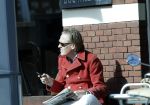 Amsterdam 11 maart 2011
Jort Kelder op terras met zijn krantje
Peter Smulders bv