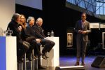 Amsterdam 13 december 2011
Jort Kelder als host voor talkshow op miljonair fair. Deelnmers zijn Job Ubbbink Oger  Lussink ea
Peter Smulders bv