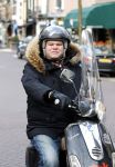 Amsterdam 15 februari 2011
Menno Kohler op zijn vespa scooter.
Peter Smulders bv