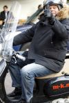 Amsterdam 15 februari 2011
Menno Kohler op zijn vespa scooter.
Peter Smulders bv