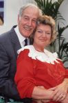 Hilversum, 12 april 1991
Mieke Telkamp met haar inmiddels man, Jan Vermeulen
Foto Peter Smulders BV