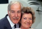 Hilversum, 12 april 1991
Mieke Telkamp met haar inmiddels man, Jan Vermeulen
Foto Peter Smulders BV
