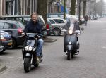 Amsterdam 3 maart 2012
Bridget Maasland met vriend op scooters in amsterdam.
Peter Smulders bv