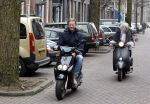 Amsterdam 3 maart 2012
Bridget Maasland met vriend op scooters in amsterdam.
Peter Smulders bv