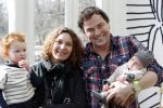 Haarlem 8 maart 2012
Caspar Burgi met zijn zoon Roque vrouw Barbara en dochter Eden in Haarlem.
Peter Smulders