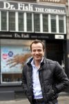 Amsterdam 18 maart 2012
Geert Hoes met zijn nieuwe vriendin Merel bij Dr Fish.
Peter Smulders bv