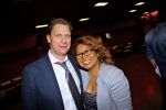 Hilversum 26 februari 2012
Nationaal Songfestival in Studio 24. Met op de foto Justine Pelmelay met partner Ronald van Driel.
Peter Smulders bv