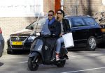 Amsterdam 11 maart 2012
Ruud en Estelle Gullit op Vespa Scooter.
Peter Smulders bv