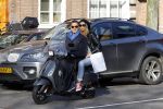 Amsterdam 11 maart 2012
Ruud en Estelle Gullit op Vespa Scooter.
Peter Smulders bv