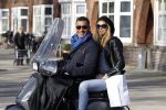 Amsterdam 11 maart 2012
Ruud en Estelle Gullit op Vespa Scooter.
Peter Smulders bv