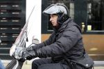 Amsterdam 17 maart 2012
Willem holleeder op vespa scooter in Amsterdam. Het zijn de eerste foto's in Amsterdam na zijn vrijlating.
Fototo's Edwin Smulders/Ferry de Kok