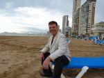Benidorm, 7 Maart 2013
Andy de Wit ( Ad v d Hurk) voor en optreden in Cafe Rest. 
De Blauwe Walvis
Foto Peter Smulders BV