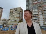 Benidorm, 7 Maart 2013
Andy de Wit ( Ad v d Hurk) voor en optreden in Cafe Rest. 
De Blauwe Walvis
Foto Peter Smulders BV