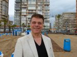 Benidorm, 7 Maart 2013
Andy de Wit ( Ad v d Hurk) voor en optreden in Cafe Rest. 
De Blauwe Walvis
Foto Peter Smulders BV