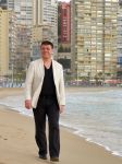 Benidorm, 7 Maart 2013
Andy de Wit ( Ad v d Hurk) voor en optreden in Cafe Rest. 
De Blauwe Walvis
Foto Peter Smulders BV
