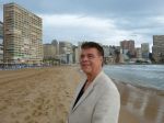 Benidorm, 7 Maart 2013
Andy de Wit ( Ad v d Hurk) voor en optreden in Cafe Rest. 
De Blauwe Walvis
Foto Peter Smulders BV