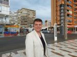 Benidorm, 7 Maart 2013
Andy de Wit ( Ad v d Hurk) voor en optreden in Cafe Rest. 
De Blauwe Walvis
Foto Peter Smulders BV