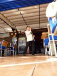 Benidorm, 7 Maart 2013
Andy de Wit ( Ad v d Hurk) voor en optreden in Cafe Rest. 
De Blauwe Walvis
Foto Peter Smulders BV