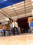 Benidorm, 7 Maart 2013
Andy de Wit ( Ad v d Hurk) voor en optreden in Cafe Rest. 
De Blauwe Walvis
Foto Peter Smulders BV