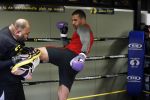 Oostzaan 11 maart 2013
Persconferentie en training Badr Hari bij Mike's gym.
Peter Smulders bv