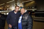 Schiphol 13 maart 2013
Badr Hari en Estelle Cruijff vertrekken vanaf schiphol naar Zagreb waar Badr een K1 event heeft. Badr met zijn trainer Mike
Peter Smulders bv