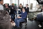 Schiphol 17 maart 2013
Badr Hari en Estelle Cruijff  komen terug van de K1 finale in Zagreb waar Badr zijn voet gebroken heeft . Badr wordt in een rolstoel naar zijn auto gebracht.
Peter Smulders bv