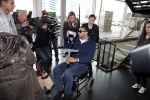 Schiphol 17 maart 2013
Badr Hari en Estelle Cruijff  komen terug van de K1 finale in Zagreb waar Badr zijn voet gebroken heeft . Badr wordt in een rolstoel naar zijn auto gebracht.
Peter Smulders bv