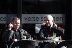 Amsterdam 4 maart 2013
Hans Barneveld ( Ben Cramer vriend) met vriend op terras op de cornelis schuytstraat.
Peter Smulder bv